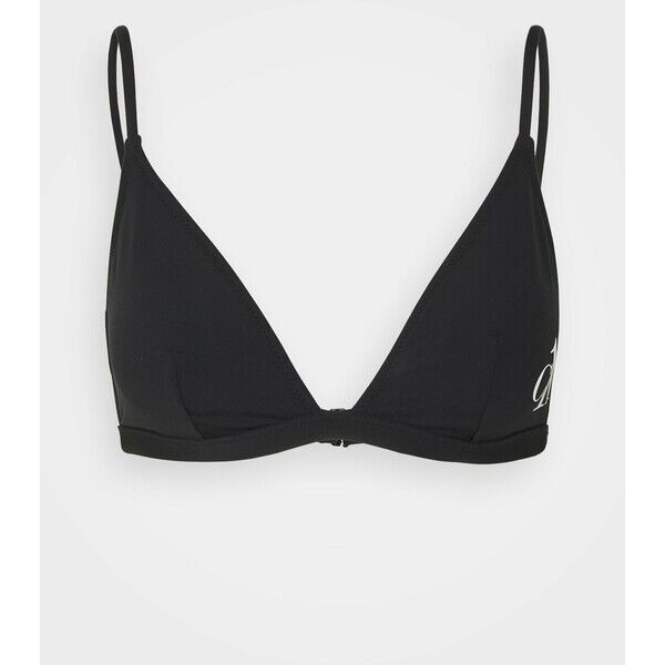 Calvin Klein Swimwear TRIANGLE Góra od bikini black C1781J01Z