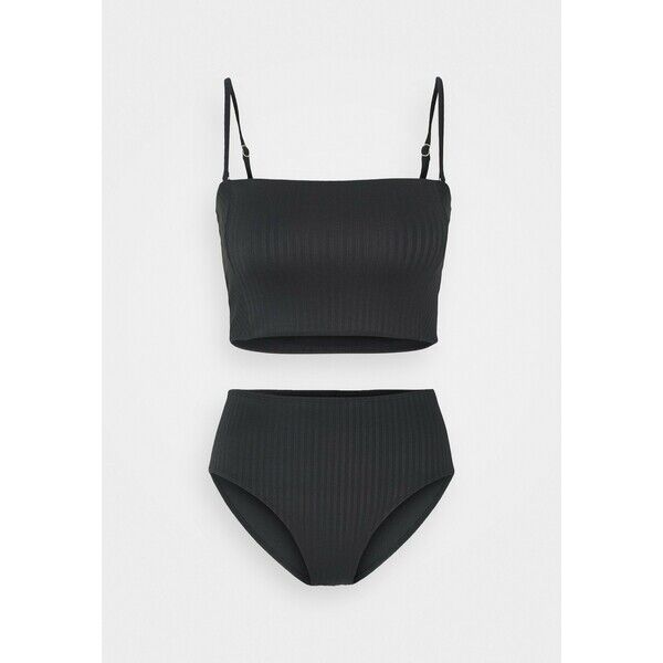 Cotton On Body LONGLINE BANDEAU HIGHWAISTED FULL BIKINI SET Bikini black C1R81L00O