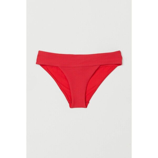 H&M Dół od kostiumu 0688537010 Jaskrawoczerwony/Prążki