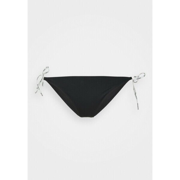 Calvin Klein Swimwear CORE LOGO TIES CHEEKY STRING SIDE TIE Dół od bikini black C1781I01Z