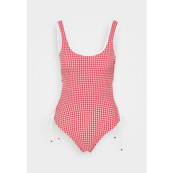 La Perla VINTAGE BEACH SWIMSUIT NO PADS NO WIRE Kostium kąpielowy red/offwhite 2LP81G007