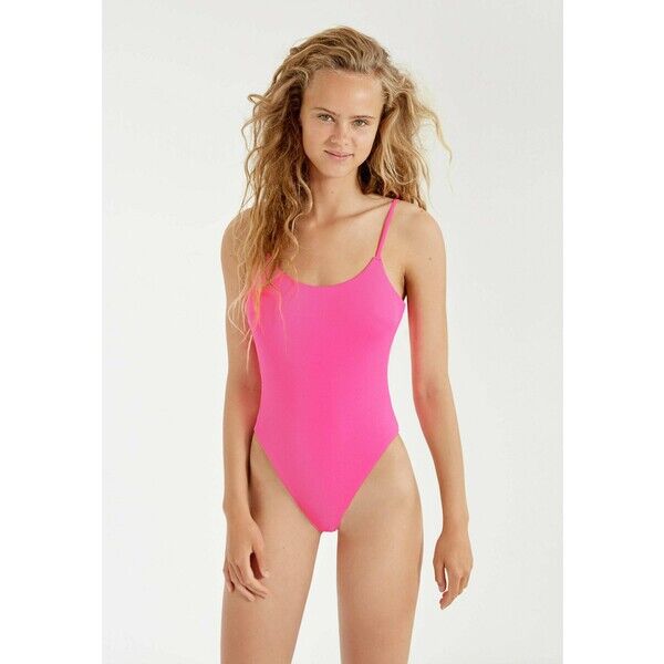 OYSHO FLUORESCENT Kostium kąpielowy neon pink OY181G055