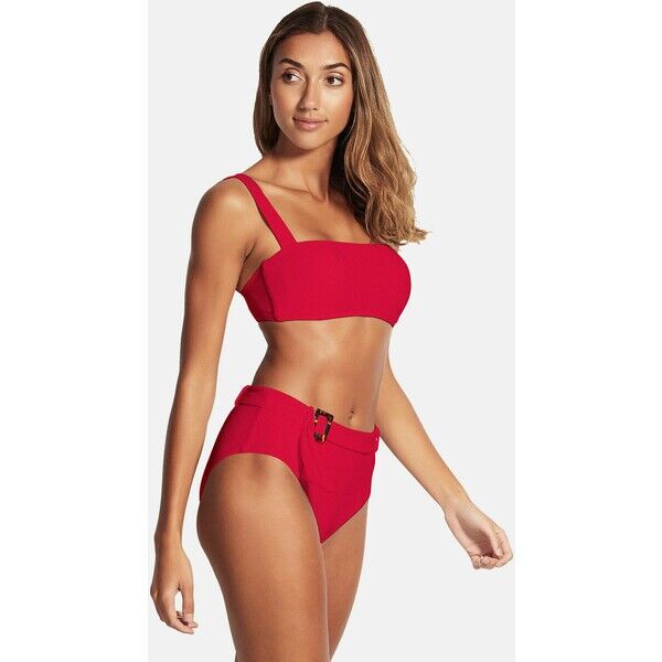 Seafolly CAPRI SEA WIDE SIDE RETRO Dół od bikini ruby S1981I04M