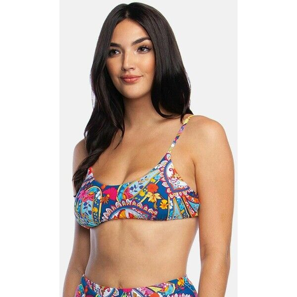 Trina Turk Góra od bikini dark teal TRZ81J008