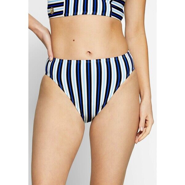 MICHAEL Michael Kors MARINE STRIPE HIGH WAISTED BOTTOM Dół od bikini black/multi MK181I00C