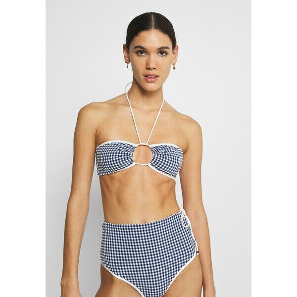 La Perla VINTAGE BEACH BANDEAU NO WIRE NO PADS Góra od bikini blue/offwhite 2LP81J00D