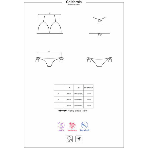 Obsessive Dwustronne bikini California