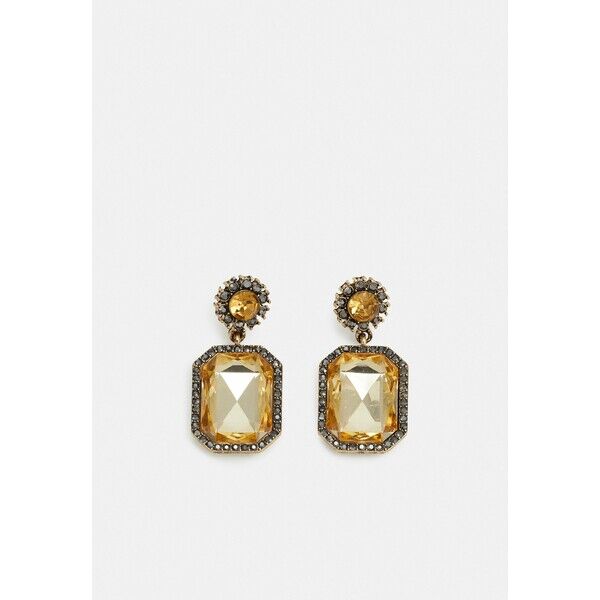 Pieces PCMADISON EARRINGS Kolczyki gold-coloured/brown PE351L0SE