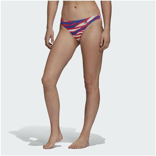 adidas Performance ANIMAL PRINT BIKINI BOTTOMS Dół od bikini pink AD581I00X