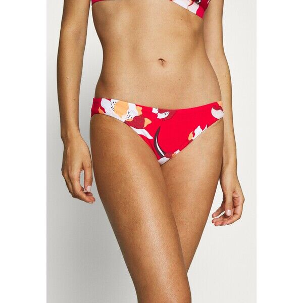 Seafolly FLOWER MARKET HIPSTER Dół od bikini chilli S1981I05M