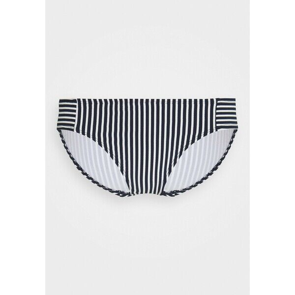 Lauren Ralph Lauren TEXTURED STRIPE SEAMED HIPSTER Dół od bikini navy L4281I00E