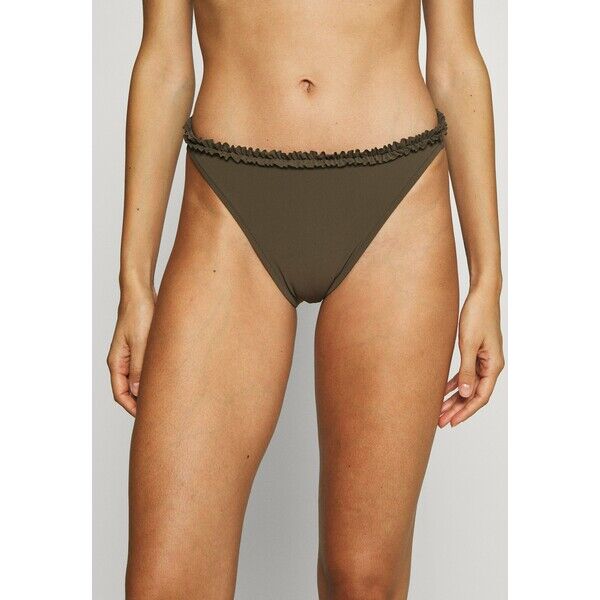 Filippa K FRILL HIGH CUT BRIEF Dół od bikini olive F1481I00D