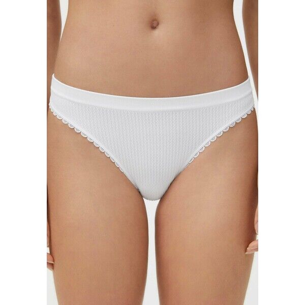 OYSHO BRAZILIAN SEAMLESS LOOP Dół od bikini white OY181I0FM
