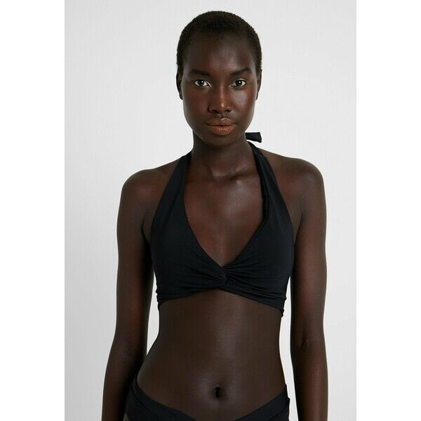 JETS Australia TWIST HALTER Góra od bikini black JEC81J004