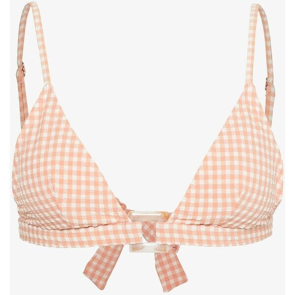 Topshop SEERSUCKER RING Góra od bikini peach TP781J023
