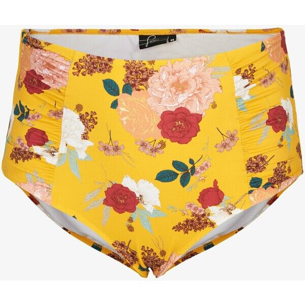 Zizzi Dół od bikini yellow Z1781I015