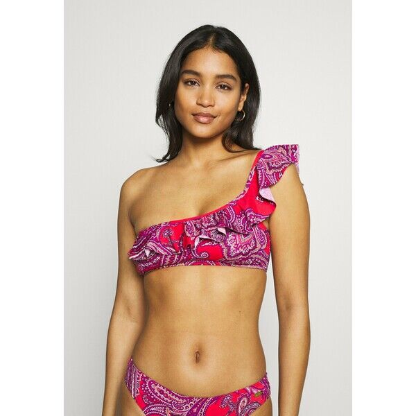 LASCANA BUSTIER BOHO Góra od bikini red L8381J02M