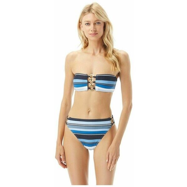 MICHAEL Michael Kors Góra od bikini navy multi MK181L002