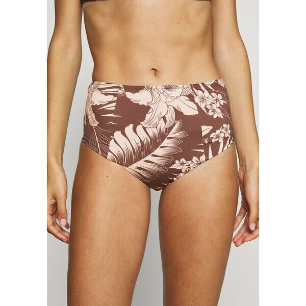 Rhythm MAHINA HI WAIST PANT Dół od bikini cocoa 2RH81I006