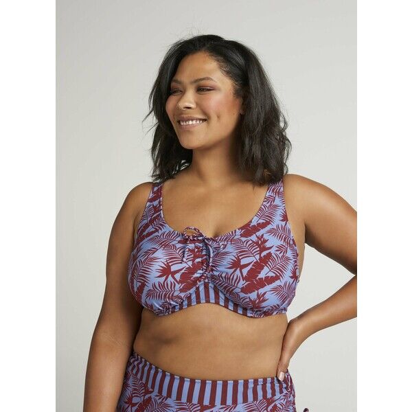 Zizzi Góra od bikini bordeaux Z1781J01I