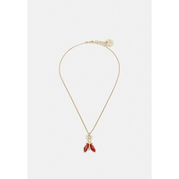 Patrizia Pepe COLLANA PRECIOUS FLY MINI Naszyjnik marble red P1451L00Y