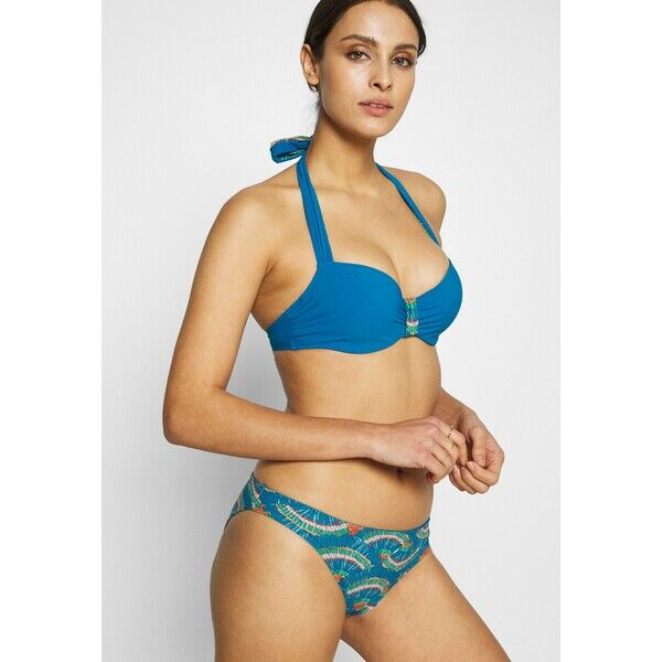 Chantelle PLUME MEMORY SCHALE Góra od bikini blue /peacock CH981J006