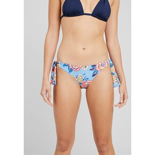Seafolly VEDA BLOOMS HIPSTER TIE SIDE Dół od bikini chambray S1981I04E