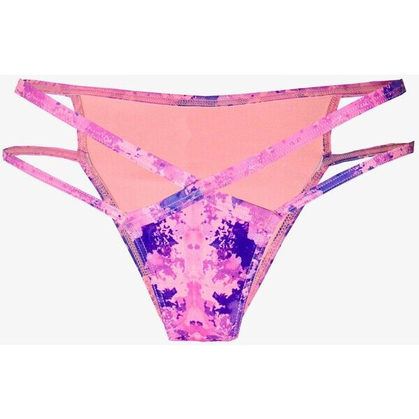 Wolf & Whistle NEON TIE DYE BOTTOM Dół od bikini pink WOC81I004
