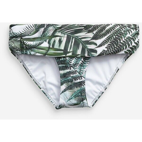 Next FLORAL ROLL Dół od bikini green NX381I02E