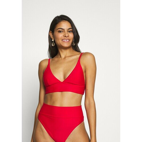 aerie TRIANGLE LONGLINE SOLID Góra od bikini chilly red AEF81J009