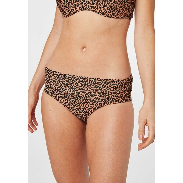 Next LEAF ROLL Dół od bikini brown, anthracite NX381I02B-T11