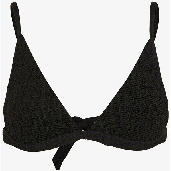 Topshop HI APEX SHIRRED Góra od bikini black TP781J021