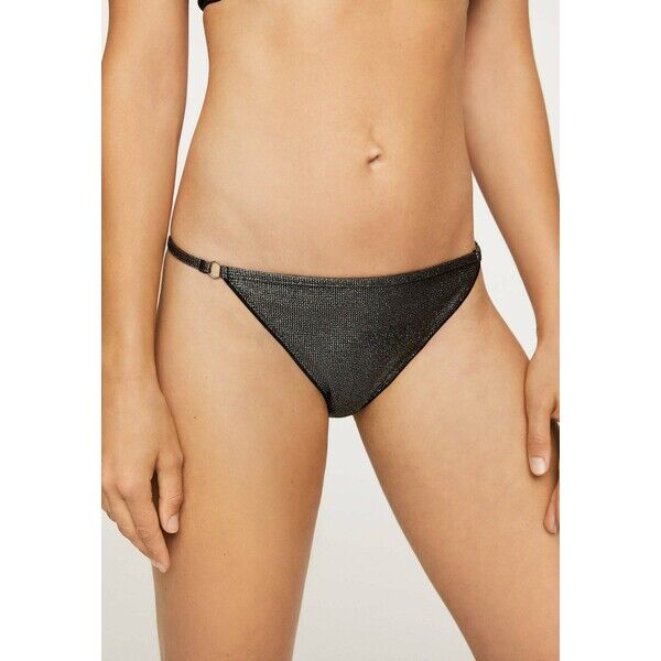 OYSHO STRAPPY SHINY Dół od bikini dark grey OY181I0DS