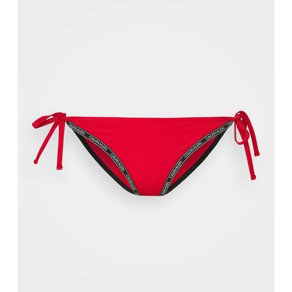 Calvin Klein Swimwear CORE SIDE TIE Dół od bikini rustic red C1781I02J