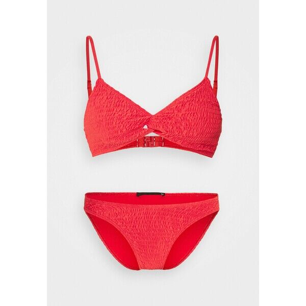 Missguided TWIST FRONT AND BOTTOMS SET Bikini red M0Q81L02M
