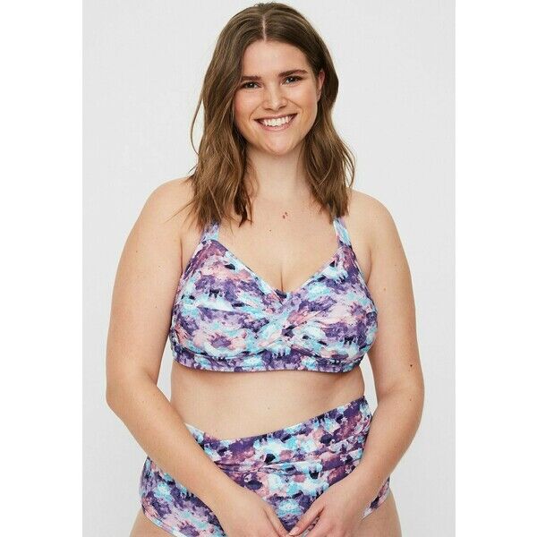 JUNAROSE by VERO MODA JUNAROSE BY VERO MODA BIKINI-TOP BEDRUCKTES Góra od bikini navy blazer JR481A000