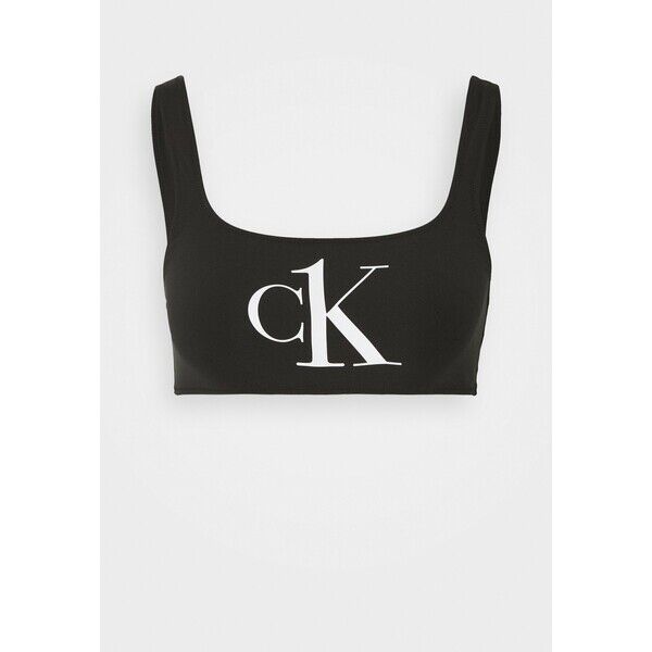 Calvin Klein Swimwear BRALETTE Góra od bikini black C1781J020