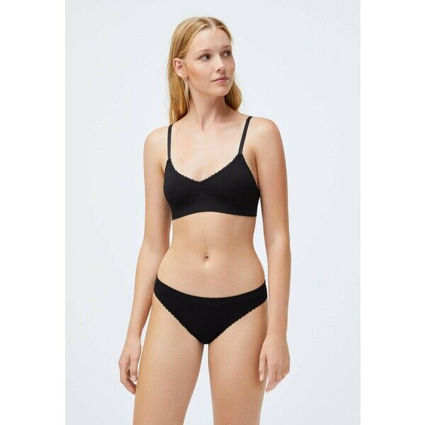OYSHO BRAZILIAN SEAMLESS LOOP Dół od bikini black OY181I0FM