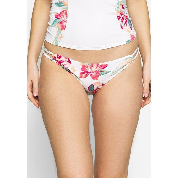 Roxy BY FUL BOT Dół od bikini bright white tropic call RO581I03D