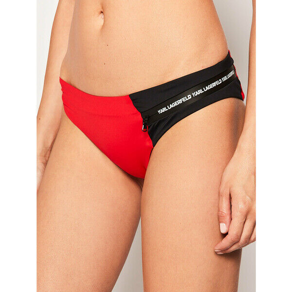 KARL LAGERFELD Dół od bikini KL20WBT34 Czerwony