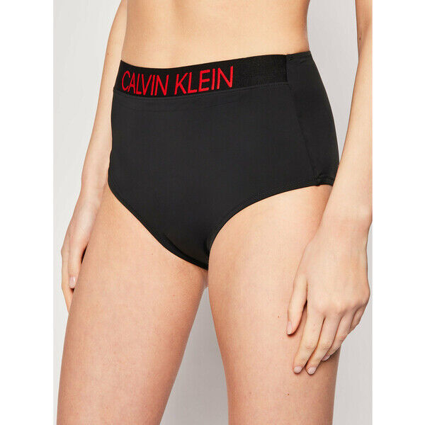 Calvin Klein Swimwear Dół od bikini KW0KW00941 Czarny