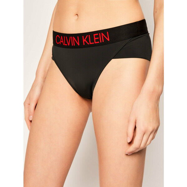Calvin Klein Swimwear Dół od bikini KW0KW00944 Czarny