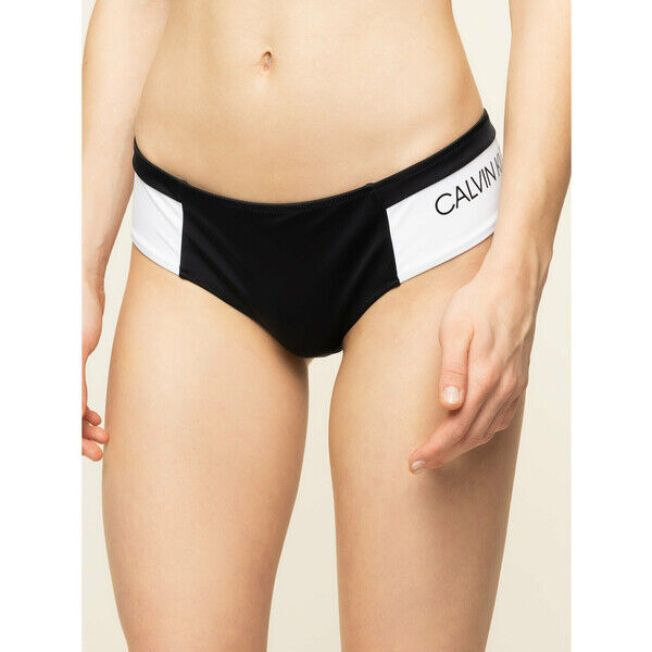 Calvin Klein Swimwear Dół od bikini KW0KW00841 Czarny