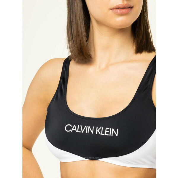 Calvin Klein Swimwear Góra od bikini KW0KW00839 Czarny