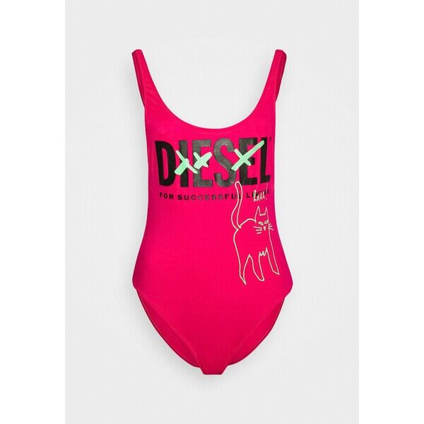 Diesel BFSW-LIA SWIMSUIT Kostium kąpielowy pink DI181G007