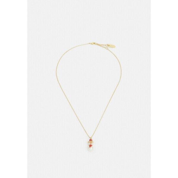 Vivienne Westwood SNOWMAN PENDANT Naszyjnik gold-coloured/cream/red/orange VW951L04D