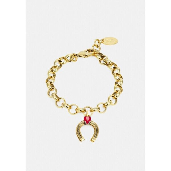 Radà BRACELET Bransoletka gold-coloured/red RAF51L04A
