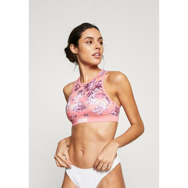 Puma SWIM WOMEN RACERBACK Góra od bikini light pink PU181J001