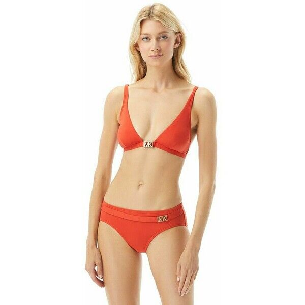 MICHAEL Michael Kors Góra od bikini persimmon MK181J012