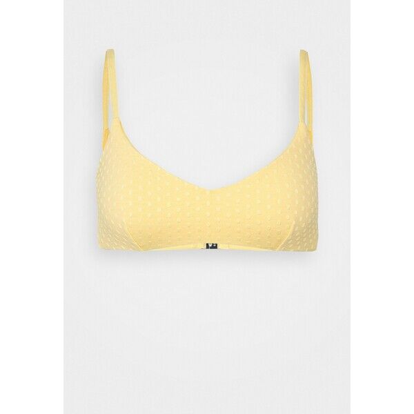 Seafolly SPLASH DOT BRALETTE Góra od bikini lemon butter S1981J09M